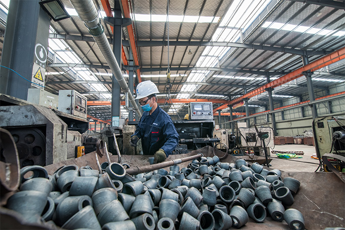 丽江网架配件-锥头加工车间